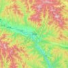 丹凤县 topographic map, elevation, terrain