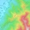 江郎山 topographic map, elevation, terrain