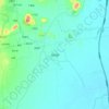 花庄镇 topographic map, elevation, terrain