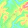 龙凤场镇 topographic map, elevation, terrain