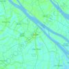 Trà Vinh topographic map, elevation, terrain