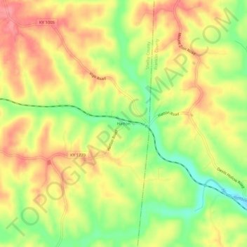 Hatton topographic map, elevation, terrain
