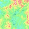 长汀县 topographic map, elevation, terrain