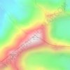 博格达峰 topographic map, elevation, terrain