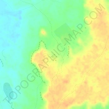 قرين أبو البول topographic map, elevation, terrain