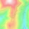 飞来寺 topographic map, elevation, terrain