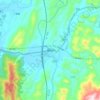 潮田乡 topographic map, elevation, terrain