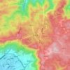 宦溪镇 topographic map, elevation, terrain