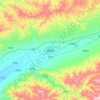 繁峙县 topographic map, elevation, terrain