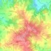 Saint-Martin du Fault topographic map, elevation, terrain