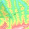 黄荆镇 topographic map, elevation, terrain