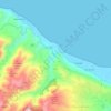 Tono topographic map, elevation, terrain