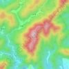 韭菜坪 topographic map, elevation, terrain