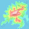 Serifos topographic map, elevation, terrain