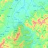 万安县 topographic map, elevation, terrain