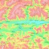 Samzhubzê District topographic map, elevation, terrain