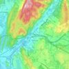 Oakland topographic map, elevation, terrain