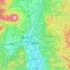 盛岡市 topographic map, elevation, terrain