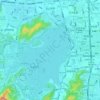 北山街道 topographic map, elevation, terrain