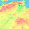 Algeria topographic map, elevation, terrain