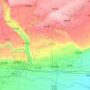 武功县 topographic map, elevation, terrain