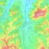 Călan topographic map, elevation, terrain