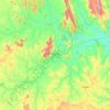 Brumado topographic map, elevation, terrain
