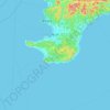 Tateyama topographic map, elevation, terrain