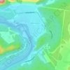 Manzherok topographic map, elevation, terrain