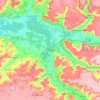 Peñafiel topographic map, elevation, terrain