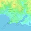Guilvinec topographic map, elevation, terrain