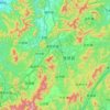 旌德县 topographic map, elevation, terrain