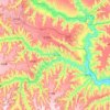 长武县 topographic map, elevation, terrain