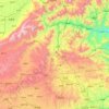 盂县 topographic map, elevation, terrain