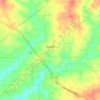 Powell topographic map, elevation, terrain