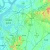 岳阳楼区 topographic map, elevation, terrain