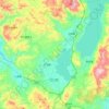 江川区 topographic map, elevation, terrain