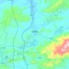 南港镇 topographic map, elevation, terrain