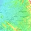 Tirana topographic map, elevation, terrain