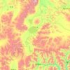 巴扎乡 topographic map, elevation, terrain