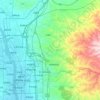 杏花岭区 topographic map, elevation, terrain