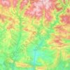 Pallars-Inférieur topographic map, elevation, terrain