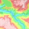 Orofino topographic map, elevation, terrain