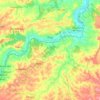 Pilar topographic map, elevation, terrain