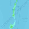 Caye Caulker Village topographic map, elevation, terrain