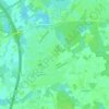 Elewijt topographic map, elevation, terrain