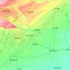 阎良区 topographic map, elevation, terrain