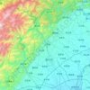 绵竹市 topographic map, elevation, terrain