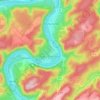 Ellenz-Poltersdorf topographic map, elevation, terrain