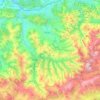 Valles Pasiegos topographic map, elevation, terrain